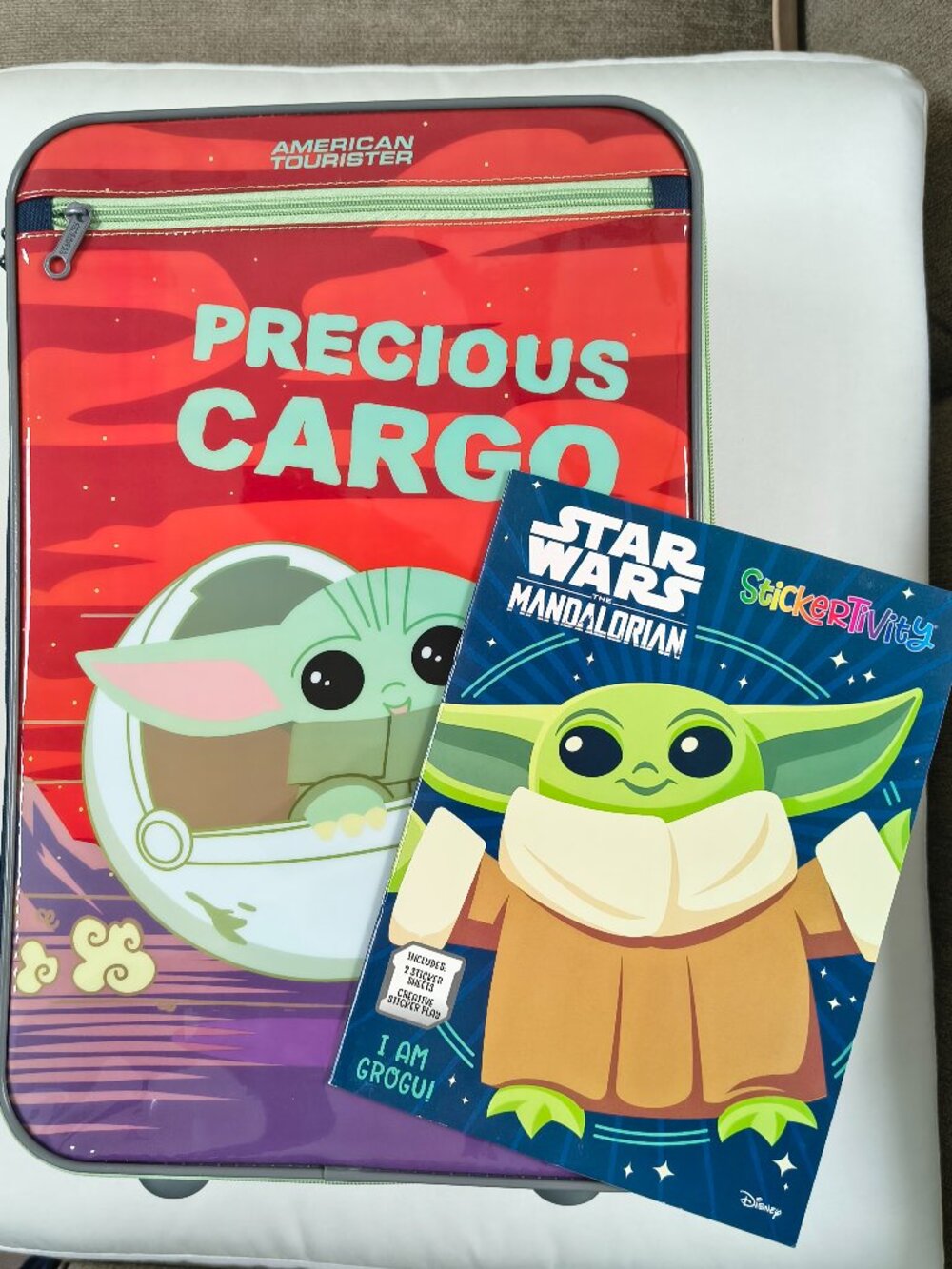 NEW American Tourister Star Wars Grogu 18" Soft sided Carry-on Luggage w/GIFT